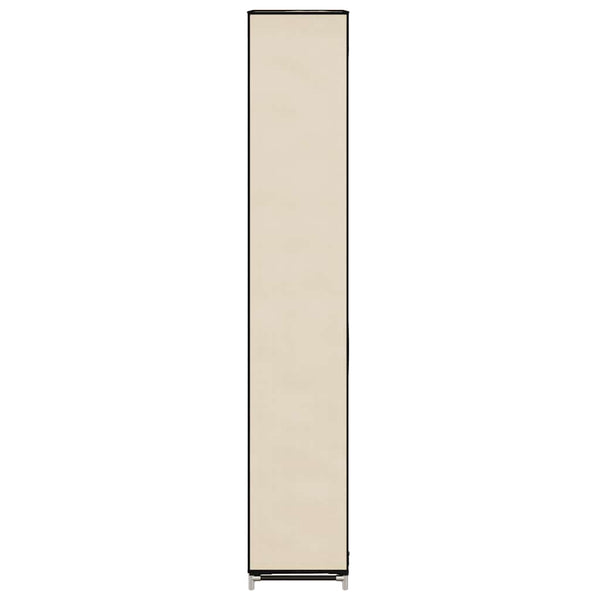 Schuhschrank mit Abdeckung Cremeweiß 57 x 29 x 162 cm Stoff