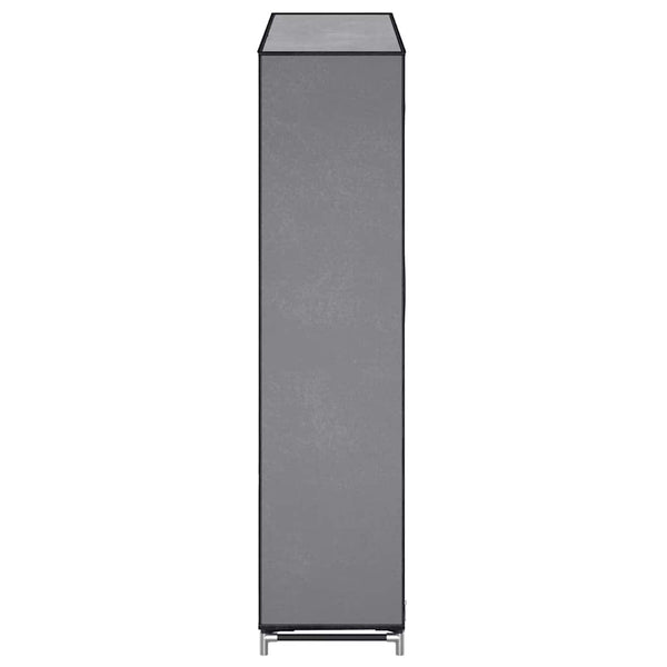 Schuhschrank mit Abdeckung Grau 115 x 28 x 110 cm Stoff