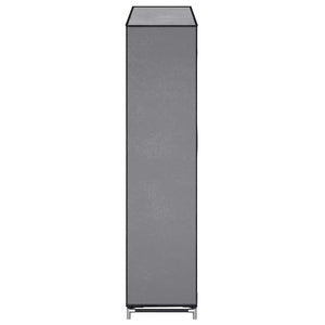 Schuhschrank mit Abdeckung Grau 115 x 28 x 110 cm Stoff