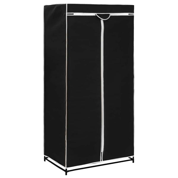 Kleiderschrank Schwarz 75×50×160 cm