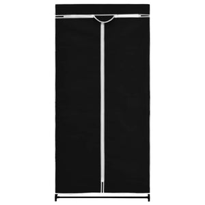 Kleiderschrank Schwarz 75×50×160 cm
