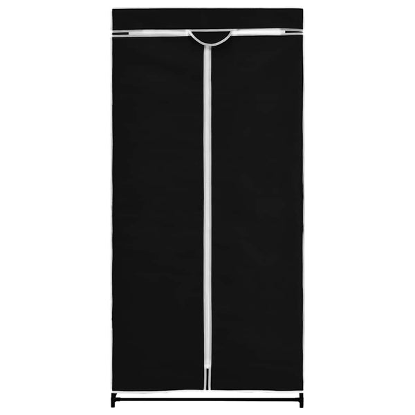 Kleiderschrank Schwarz 75×50×160 cm