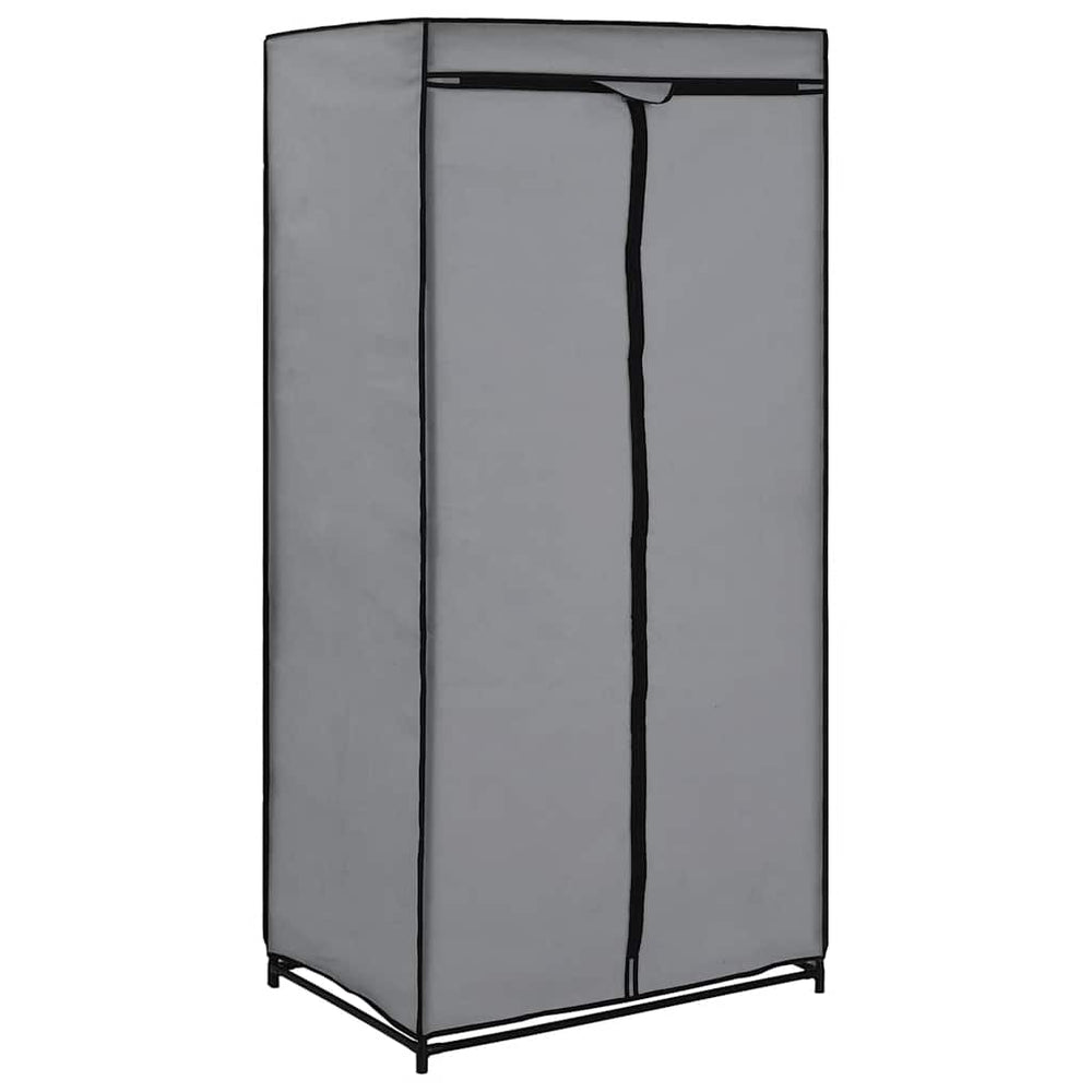 Kleiderschrank Grau 75×50×160 cm