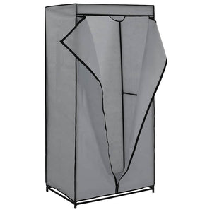 Kleiderschrank Grau 75×50×160 cm