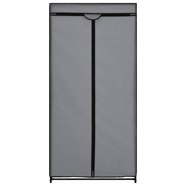 Kleiderschrank Grau 75×50×160 cm