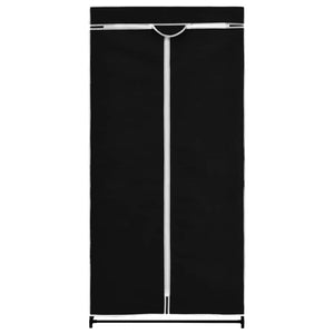 Kleiderschränke 2 Stk. Schwarz 75×50×160 cm