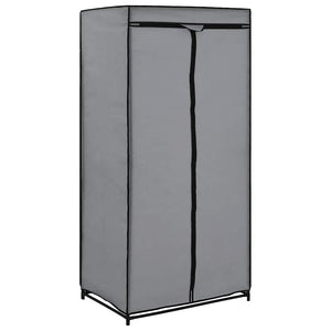 Kleiderschränke 2 Stk. Grau 75×50×160 cm