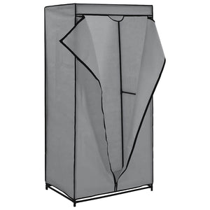 Kleiderschränke 2 Stk. Grau 75×50×160 cm