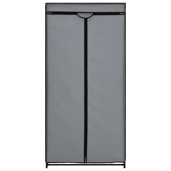Kleiderschränke 2 Stk. Grau 75×50×160 cm