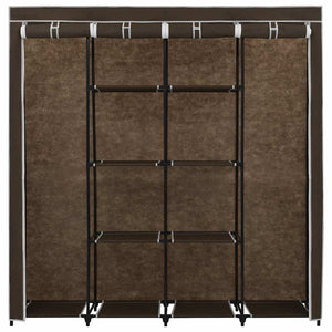 Kleiderschrank mit 4 Fächern Braun 175 x 45 x 170 cm
