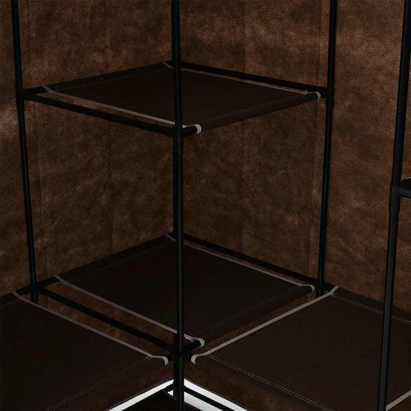 Eckkleiderschrank Braun 130 x 87 x 169 cm