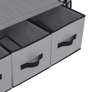 Kleiderschrank Grau 87 x 49 x 159 cm Stoff