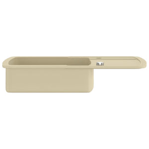 Granitspüle Einzelbecken Beige