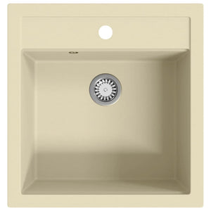 Granitspüle Einzelbecken Beige