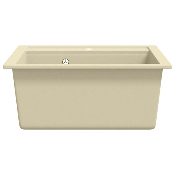 Granitspüle Einzelbecken Beige