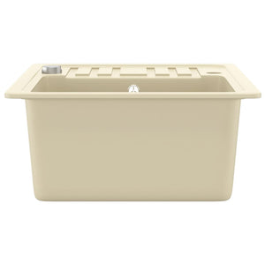 Granitspüle Einzelbecken Beige