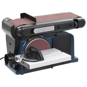 Elektrische Teller- und Bandschleifmaschine 370 W 150 mm