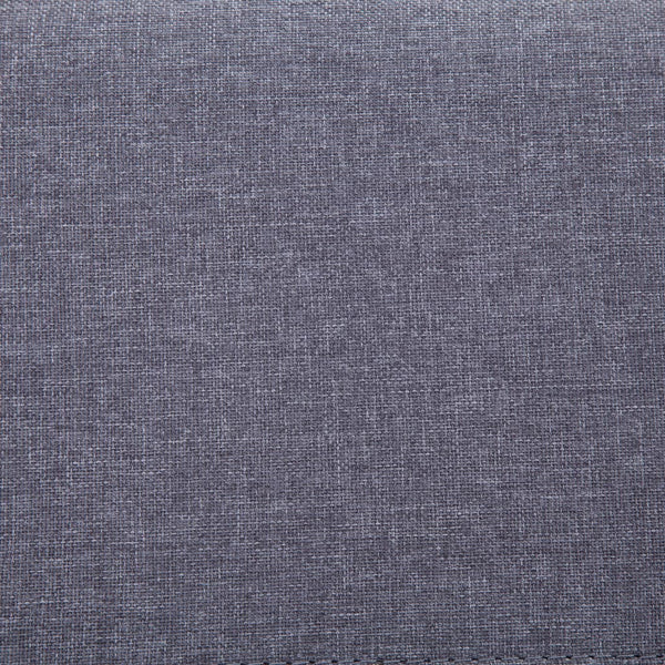 vidaXL Banc avec rangement 116 cm gris clair polyester