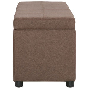 vidaXL Banc avec rangement 116 cm marron polyester
