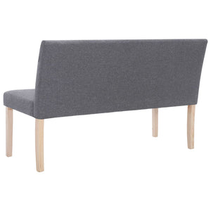 vidaXL Banc 139,5 cm gris clair polyester