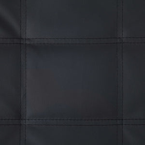 Massage Chaiselongue mit Kissen Schwarz Kunstleder