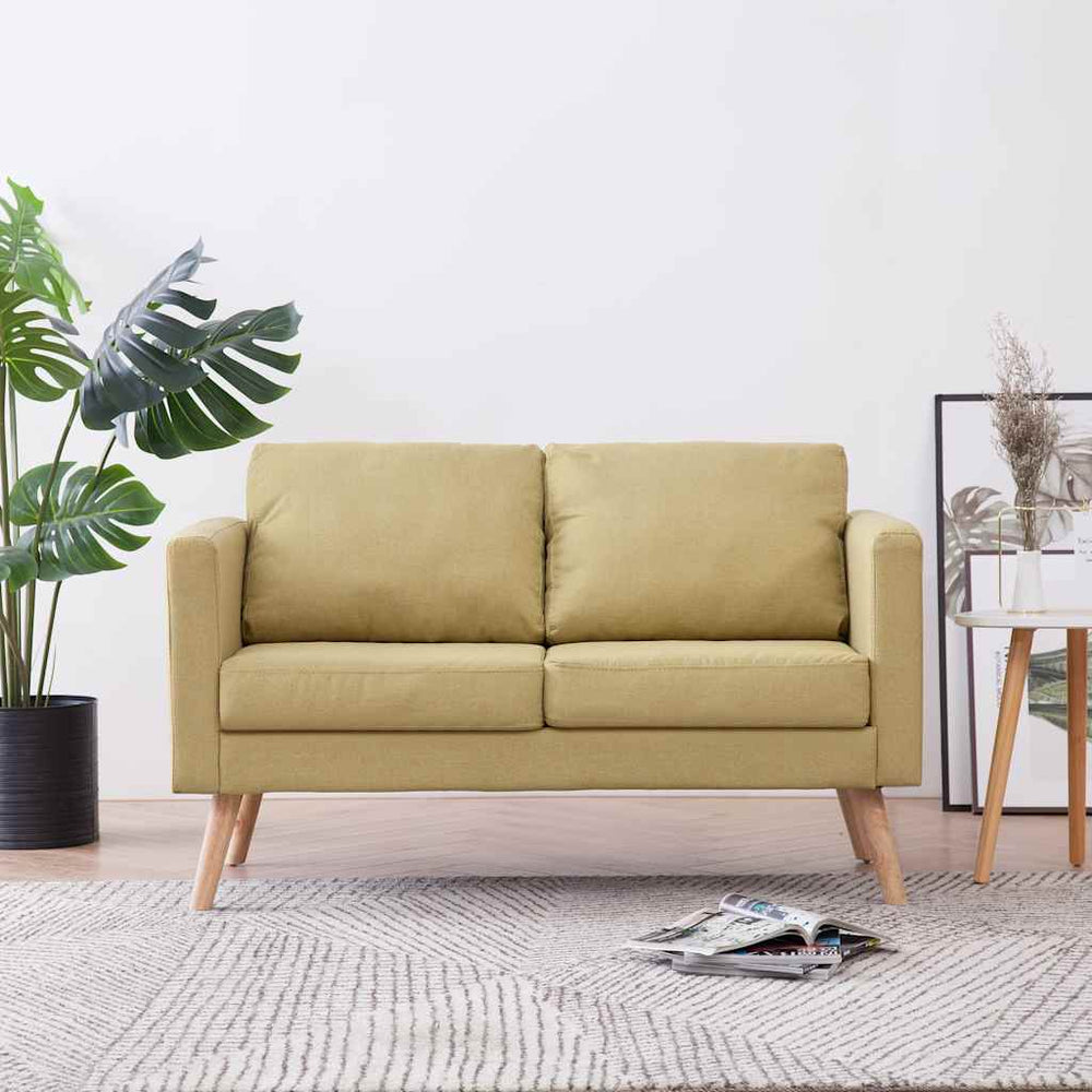 2-Sitzer-Sofa Stoff Grün