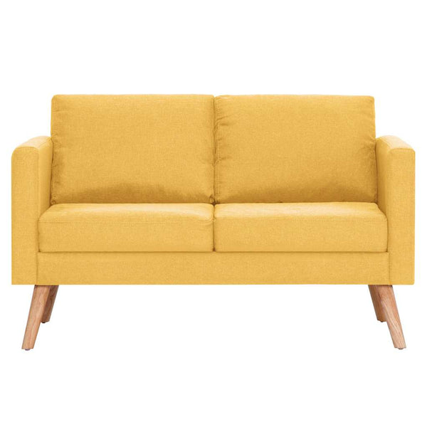 2-Sitzer-Sofa Stoff Gelb