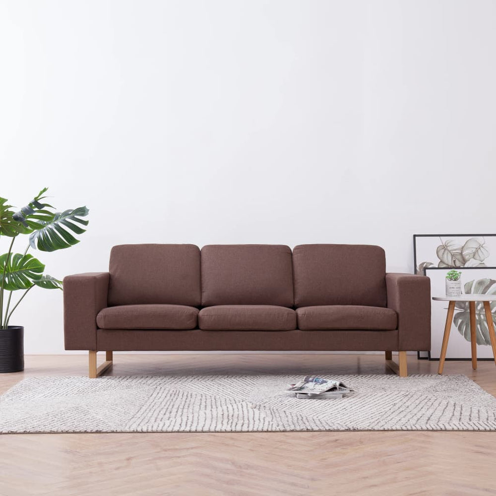 3-Sitzer-Sofa Stoff Braun