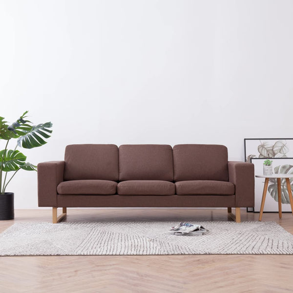 3-Sitzer-Sofa Stoff Braun