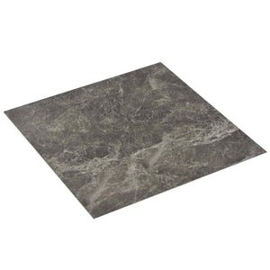 Schwarze PVC Bodenplanken, 55 Stk. (5,11 m²)
