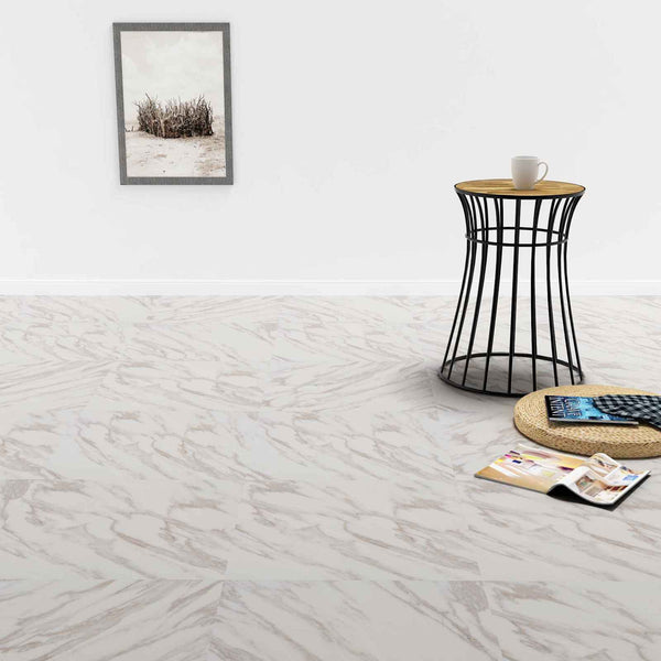 PVC Bodenplanken Weiß Marmor 5.11 m²