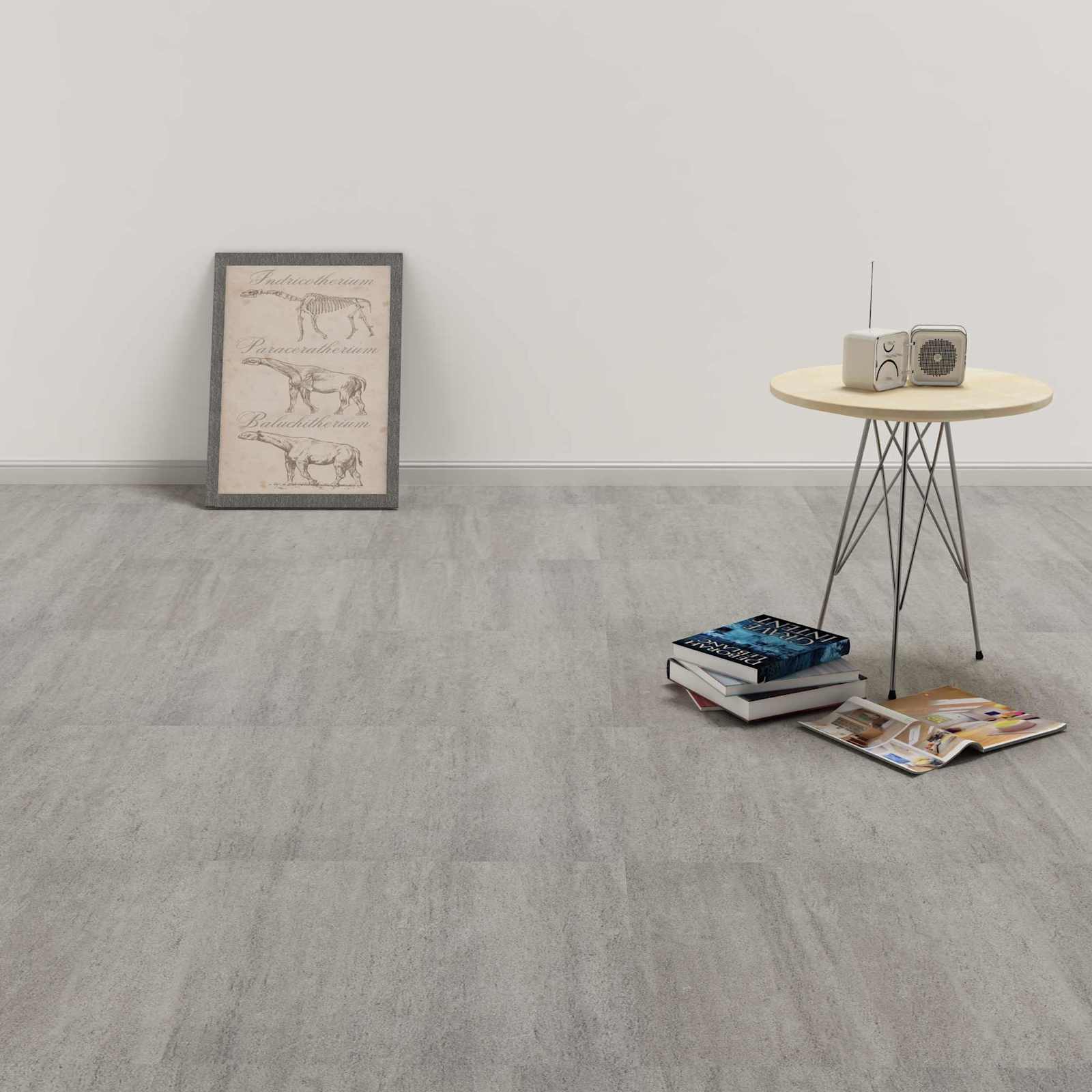 PVC Bodenplanken Dunkelgrau Melange 5,11 m²