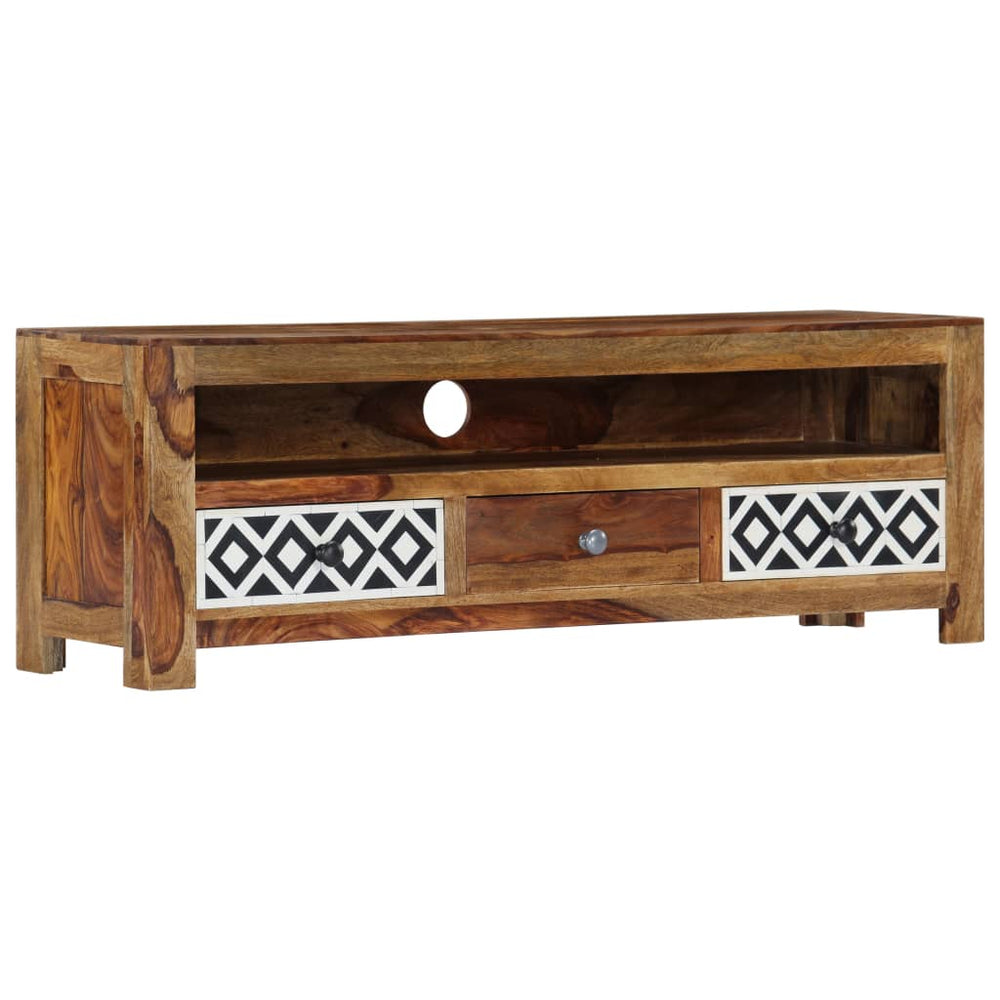 TV-Schrank 120x30x40 cm Massivholz Akazie