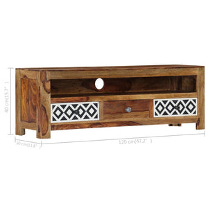 TV-Schrank 120x30x40 cm Massivholz Akazie