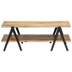 Couchtisch 115x60x40 cm Massivholz Mango