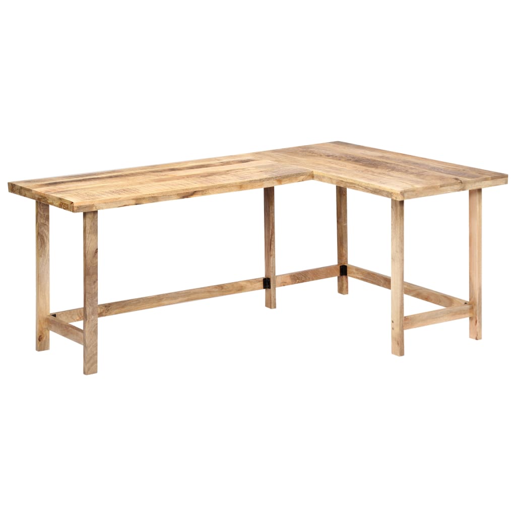 Schreibtisch 180 x 120 x 76 cm Massivholz Mango