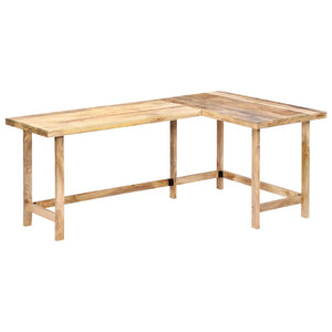 Schreibtisch 180 x 120 x 76 cm Massivholz Mango