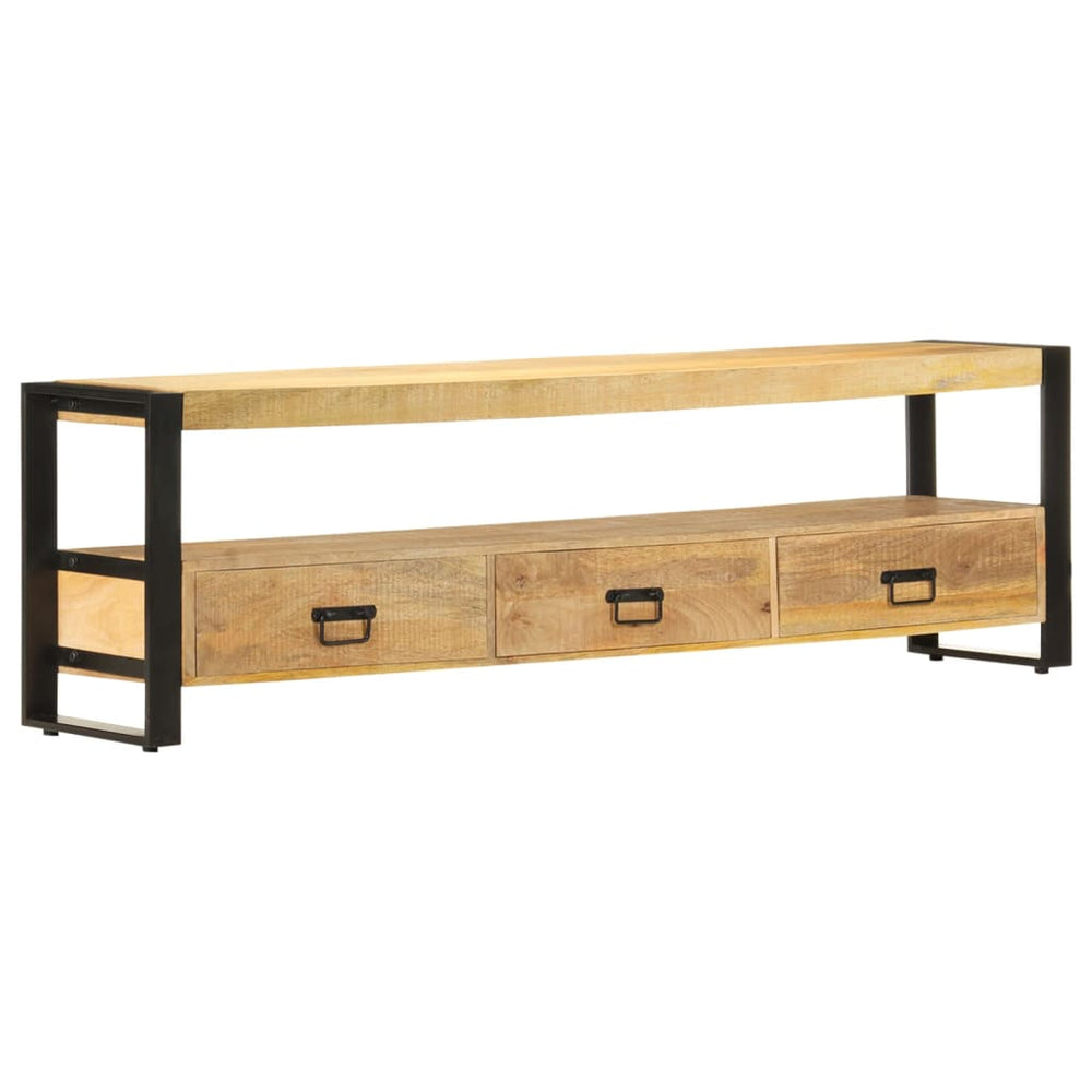 Meuble TV vidaXL 150 x 30 x 45 cm Bois de manguier massif