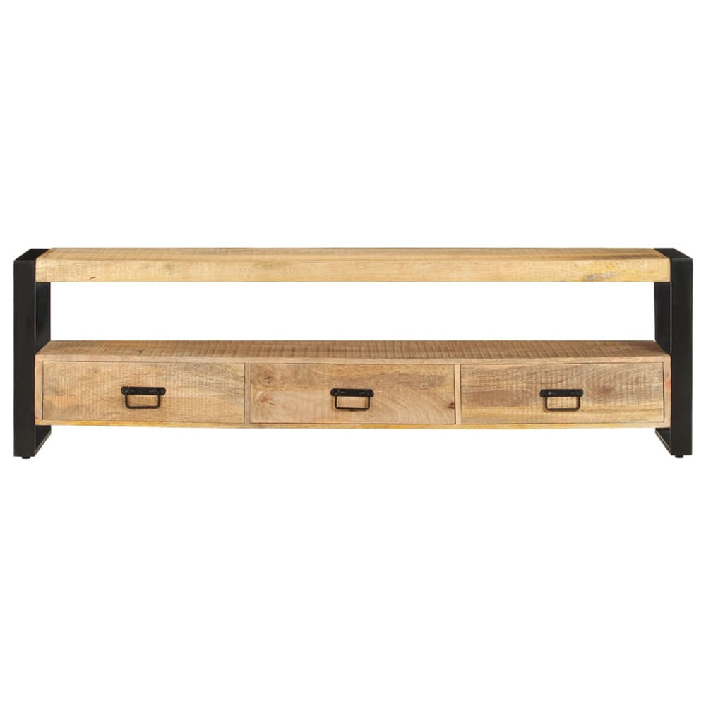 Meuble TV vidaXL 150 x 30 x 45 cm Bois de manguier massif
