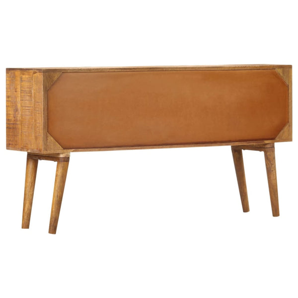Sideboard mit Druckmustern 130x30x70 cm Massivholz Mango
