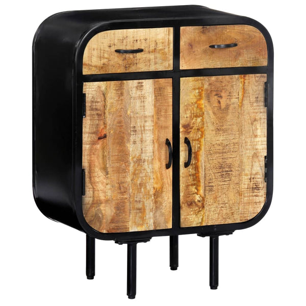 Sideboard 60×30×75 cm Massivholz Mango und Eisen