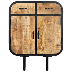 Sideboard 60×30×75 cm Massivholz Mango und Eisen