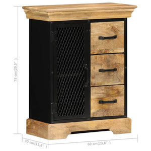 Sideboard 60x30x75 cm Massivholz Mango