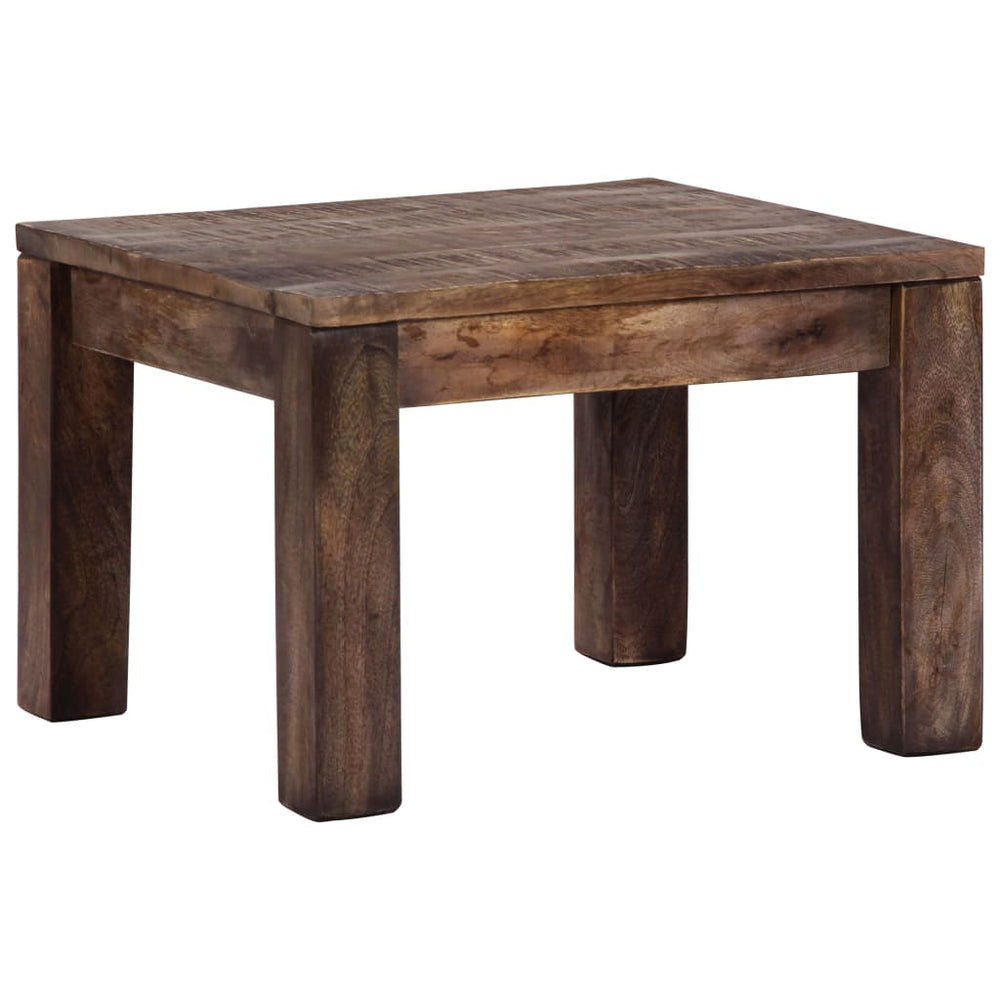 vidaXL Table basse 50×50×35 cm Bois de manguier massif