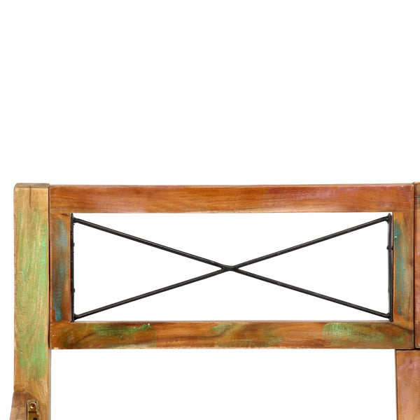 vidaXL Lit en bois massif sans matelas Bois de récupération 140x200 cm