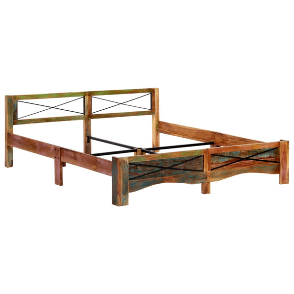 vidaXL Lit en bois de récupération massif 180x200 cm
