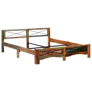 vidaXL Lit en bois de récupération massif 180x200 cm