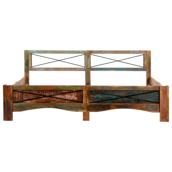 vidaXL Lit en bois de récupération massif 180x200 cm