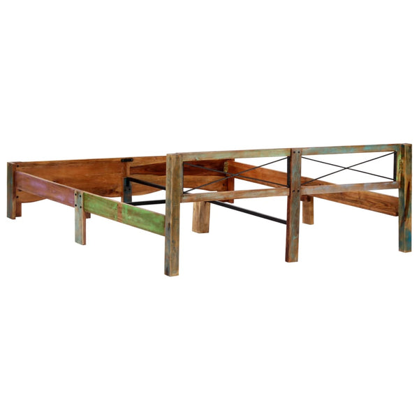 vidaXL Lit en bois de récupération massif 180x200 cm