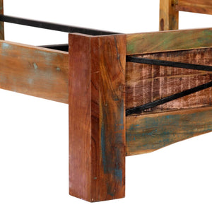 vidaXL Lit en bois de récupération massif 180x200 cm